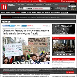 Climat: en France, un mouvement encore timide mais des slogans fleuris