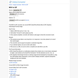 MOV to GIF - Online Converter