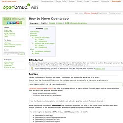 How to Move Openbravo - Openbravo wiki