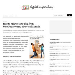 How to Move your Blog from WordPress.com to a Personal Domain [WordPress.org]