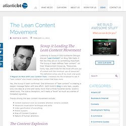 The Lean Content Movement - Atlantic BT