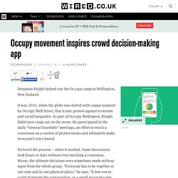 Occupy movement inspires crowd decision-making app