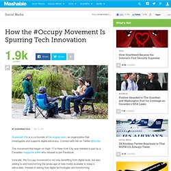 How the #Occupy Movement Is Spurring Tech Innovation
