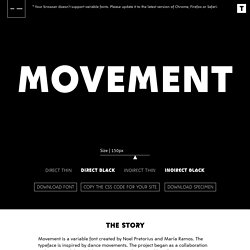Movement typeface – a variable font by NM type