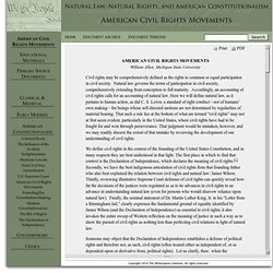 Natural Law, Natural Rights, and American Constitutionalism