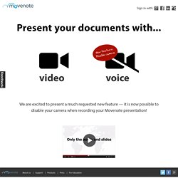 Movenote, pour créer des capsules vidéos