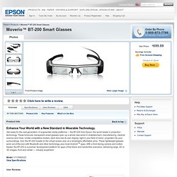 Moverio™ BT-200 Smart Glasses