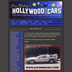 Movie Cars - Jay Ohrberg's Hollywood Cars