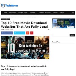 Top 10 Free Movie Download Websites That Are Fully Legal