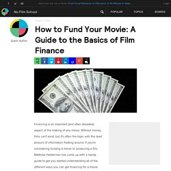 How to Fund Your Movie: A Guide to the Basics of Film Finance