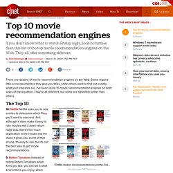 Top 10 movie recommendation engines