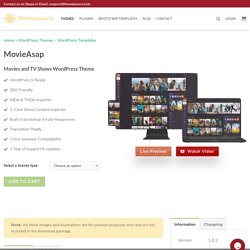 MovieAsap - Responsive WordPress Movie Theme