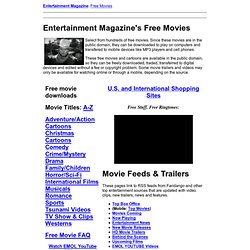 Free Movies from Entertainment Magazine