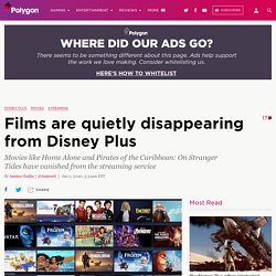 Movies are quietly disappearing from Disney Plus