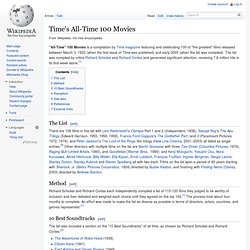 Time's All-TIME 100 Movies