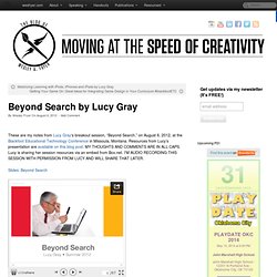 Beyond Search by Lucy Gray