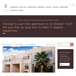 Moving to your first apartment in Al Khobar