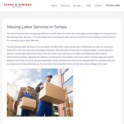 Moving Labor Services in Tampa