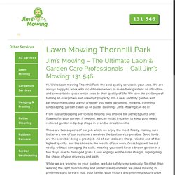 Lawn Mowing Thornhill Park