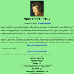Mozart et l'Opera - Ipsm.paris