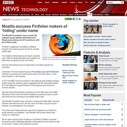 Mozilla accuses Finfisher makers of 'hiding' under name