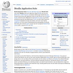 Mozilla Application Suite