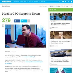 Mozilla CEO Stepping Down