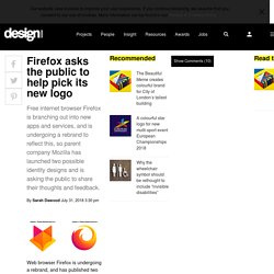 Mozilla's Firefox asks the public to help pick its new logo
