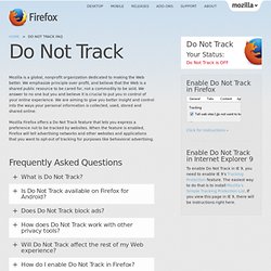 Firefox Web Browser — Do Not Track — mozilla.org