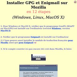 Mozilla, GnuPG & Enigmail