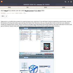 포터블 Mp3파일의 태그정보 일괄 변환 소프트 TagScanner 5.1.622 한글판