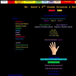 Mr. Hand's Science Site!