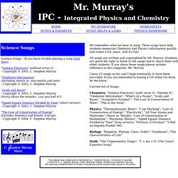 Mr Murray's Science Songs