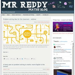 Mr Reddy Maths Blog
