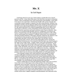 Mr. X by Carl Sagan