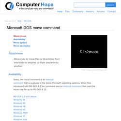 MS-DOS move command help