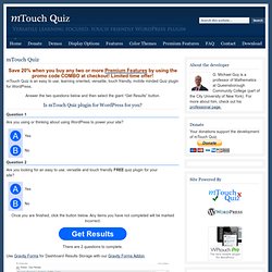 mTouch Quiz