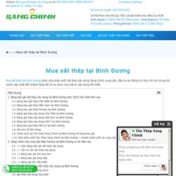 Mua sắt thép tại Bình Dương sắt thép xây dựng mới nhất 24/24 - 097.5555.055