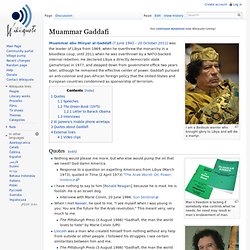 Muammar Gaddafi