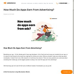 How Much Do Apps Earn From Advertising? - Adsbalance