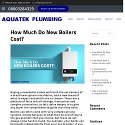 How Much Do New Boilers Cost?
