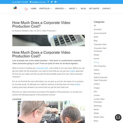 How Much Does a Video Production Cost?