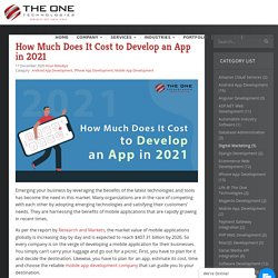 How Much Does It Cost to Develop an App in 2021