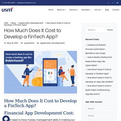 How Much Does It Cost to Develop a FinTech App in 2021?