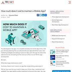 How much does it cost to maintain a Mobile App?
