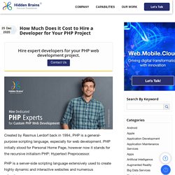 How Much Does it Cost to Hire a Developer for Your PHP Project