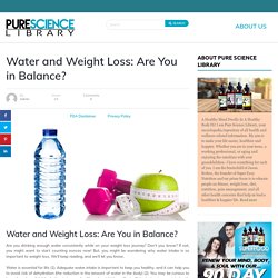 Benefits of Drinking Water To Lose Weight