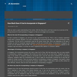 How Much Does it Cost to Incorporate in Singapore?