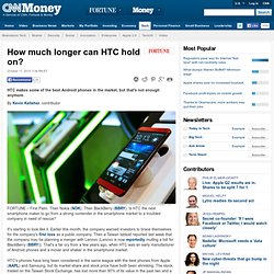 How much longer can HTC hold on?