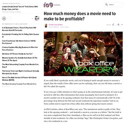 How much money a movie need to make?